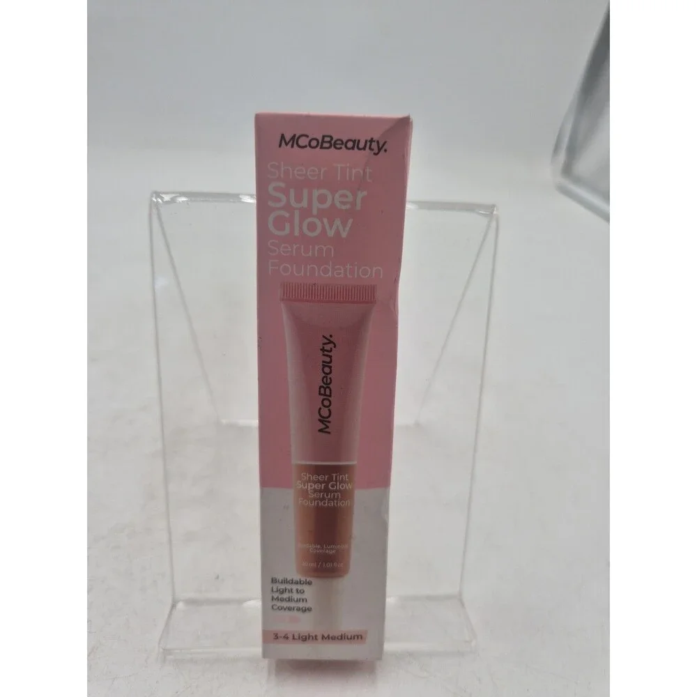 MCoBeauty Super Glow Sheer TINT Serum Foundation 3-4 LIGHT MEDIUM